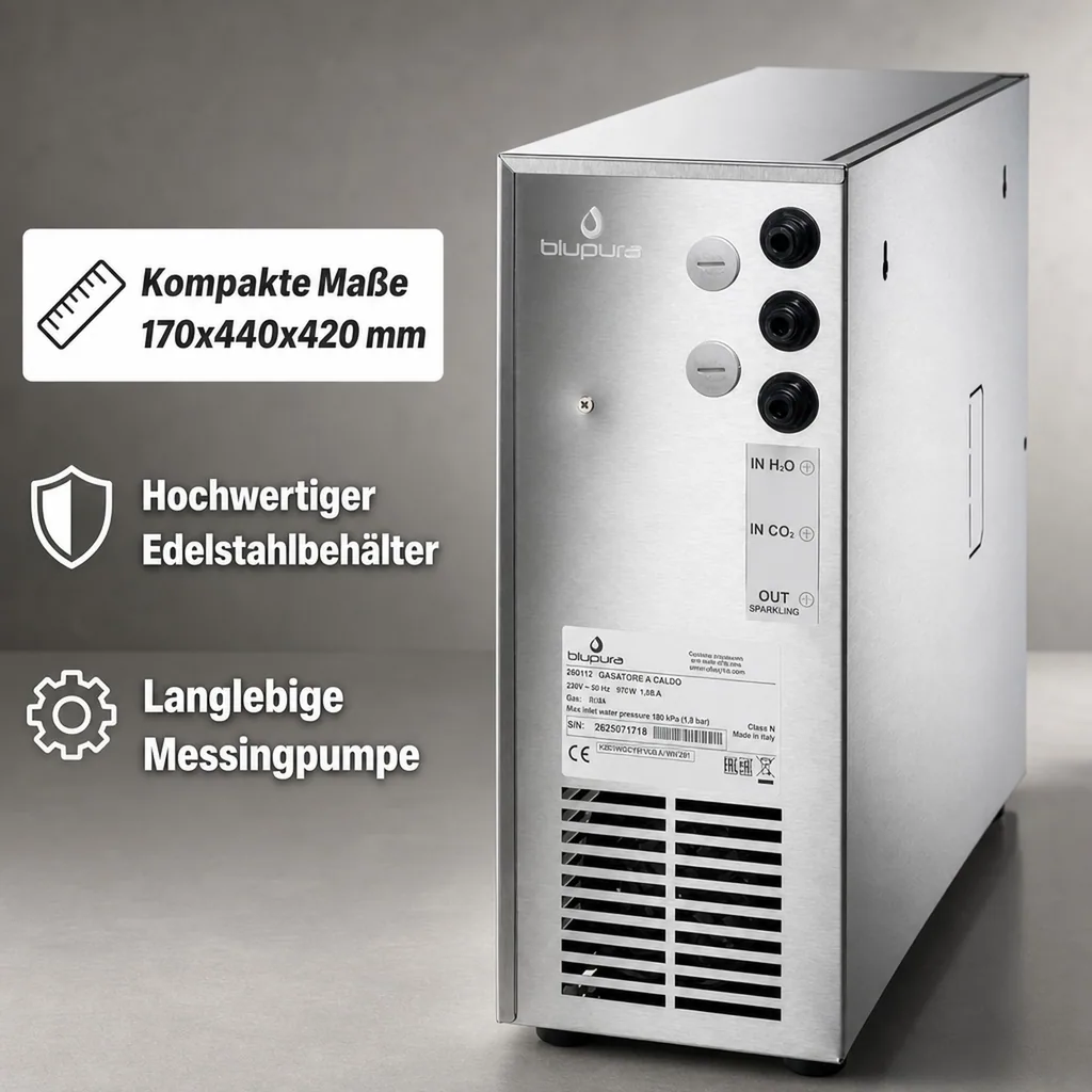Wassersprudler, Wasserspender, Warmkarbonator - Blupura