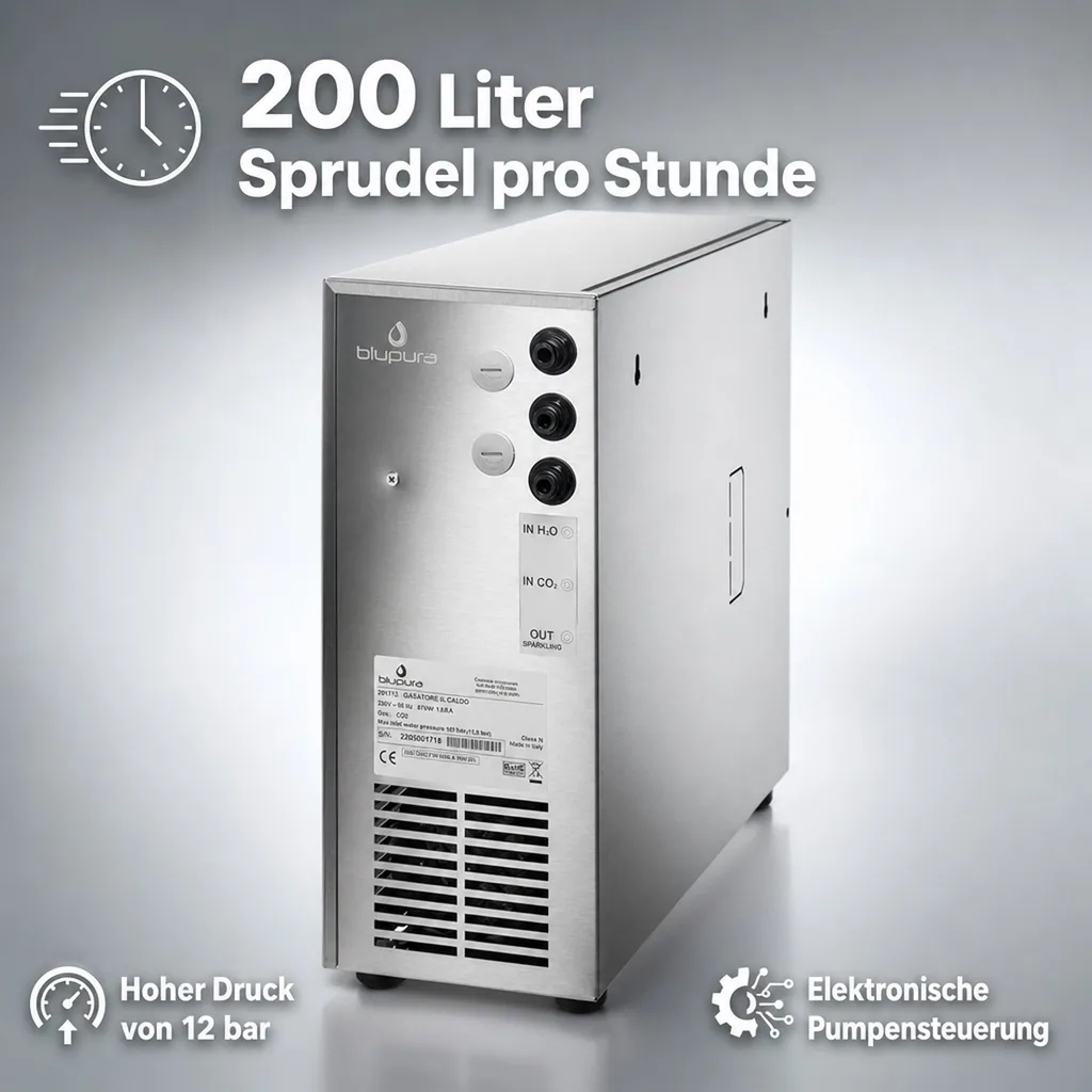 Wassersprudler, Wasserspender, Warmkarbonator - Blupura