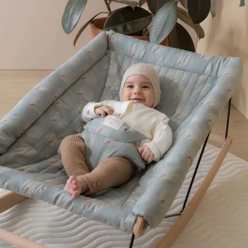 Babywippe Bezug, Ersatzbezug - Nobodinoz, Gatsby Antik Grün
