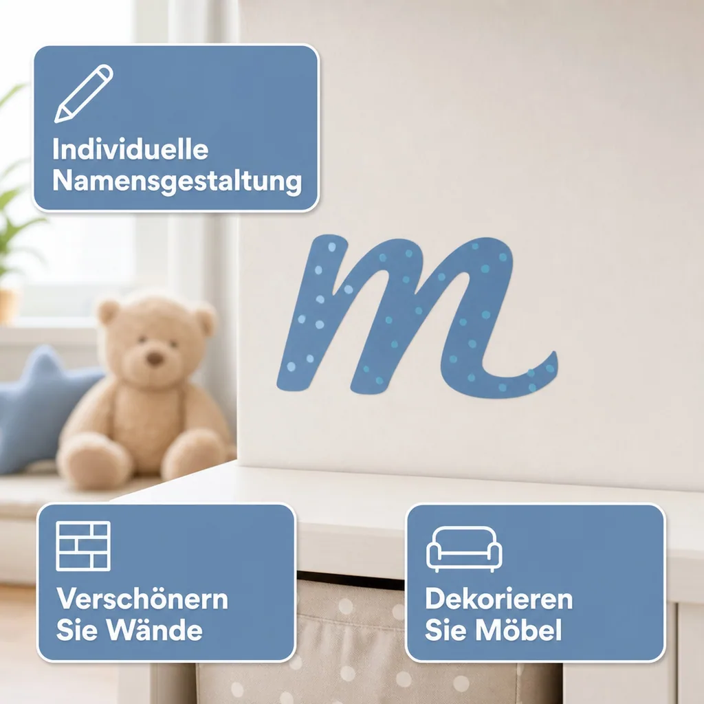 Lilipinso Sticker blau Buchstabe m