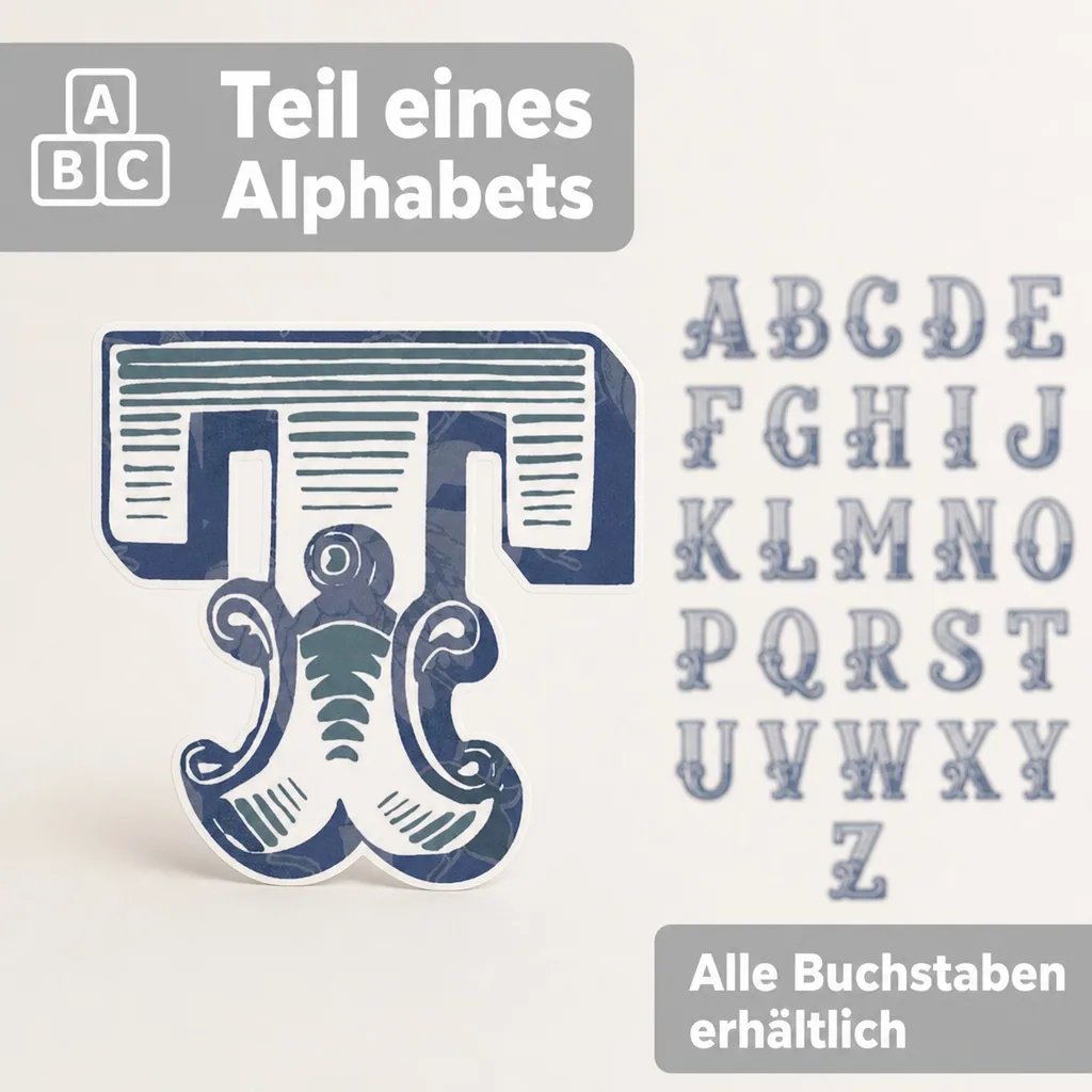 Lilipinso Sticker blau Buchstabe t