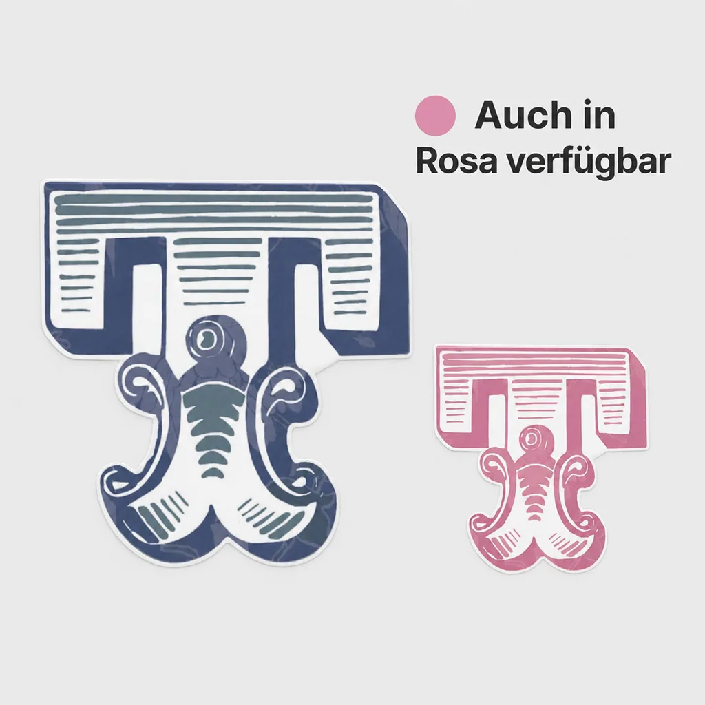 Lilipinso Sticker blau Buchstabe t