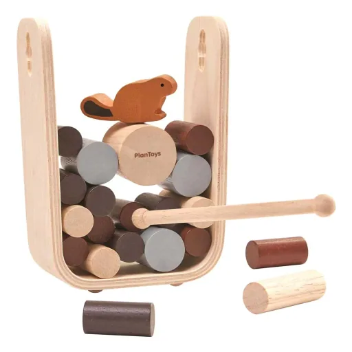 Plan Toys Spiel Stämme ziehen Holz