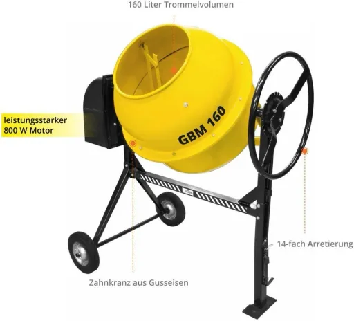 Betonmischer "GBM 160", 800 Watt