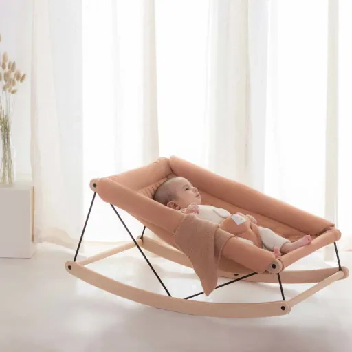 Babywippe Bezug, Ersatzbezug - Nobodinoz, Sienna braun