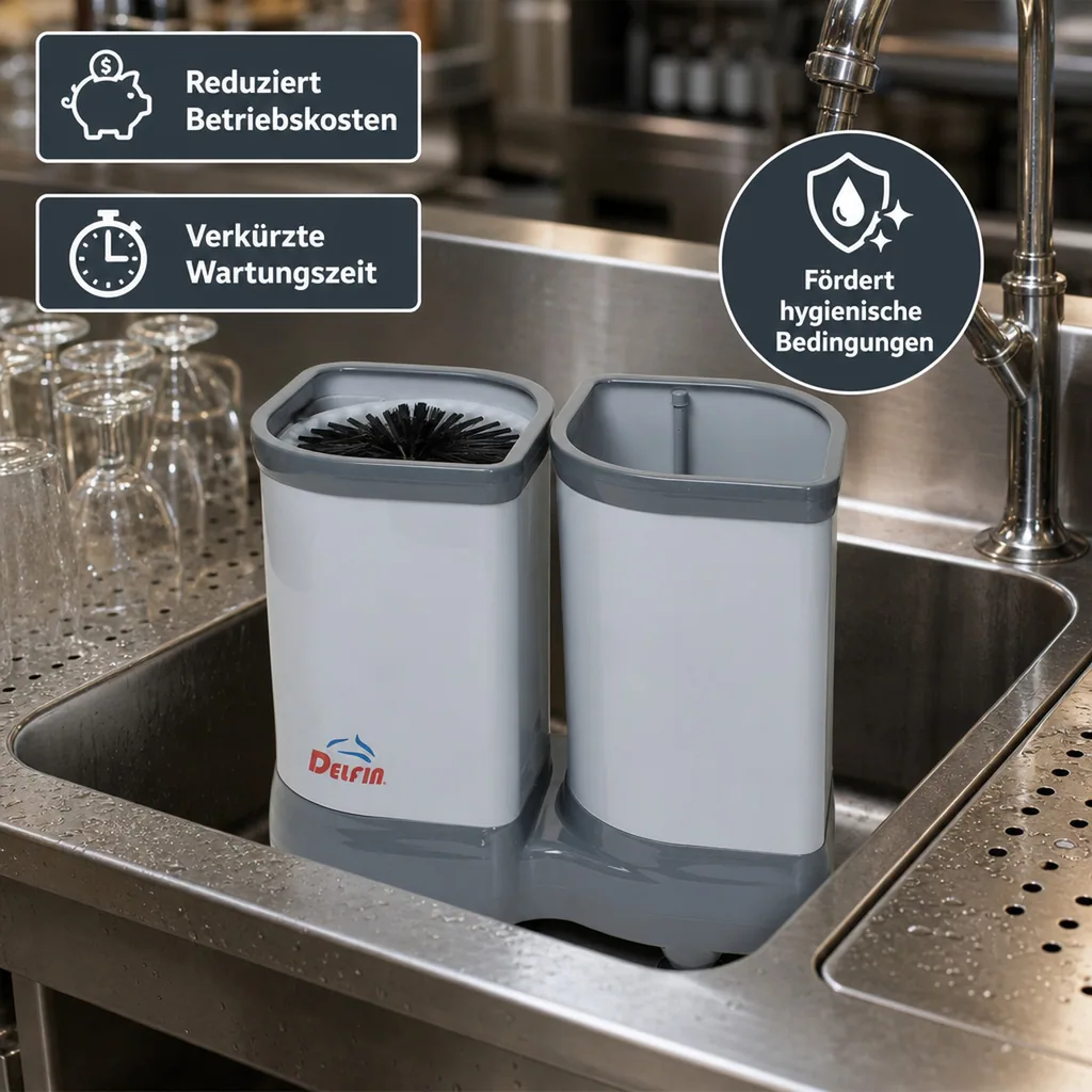 Gläserspüler, Gläserspülgerät - Delfin TS 2100, 2-Topf, Groß