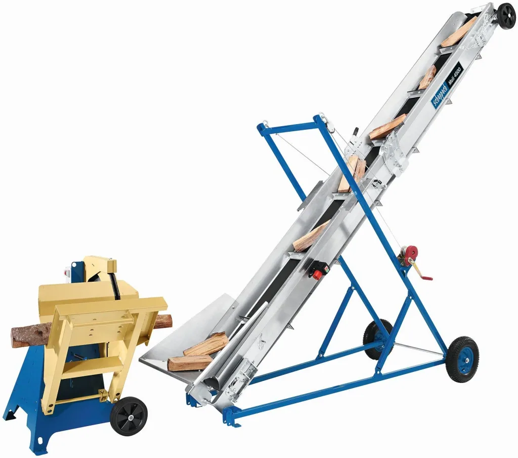 Förderband Muli 4500 für Brennholz, 400 V, 50HZ,1,1kw