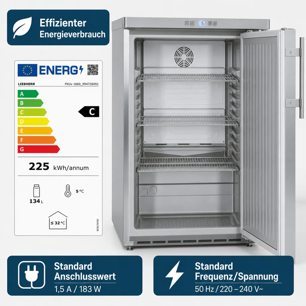 Kühlschrank Liebherr FKUv 1660 mit Umluftkühlung
