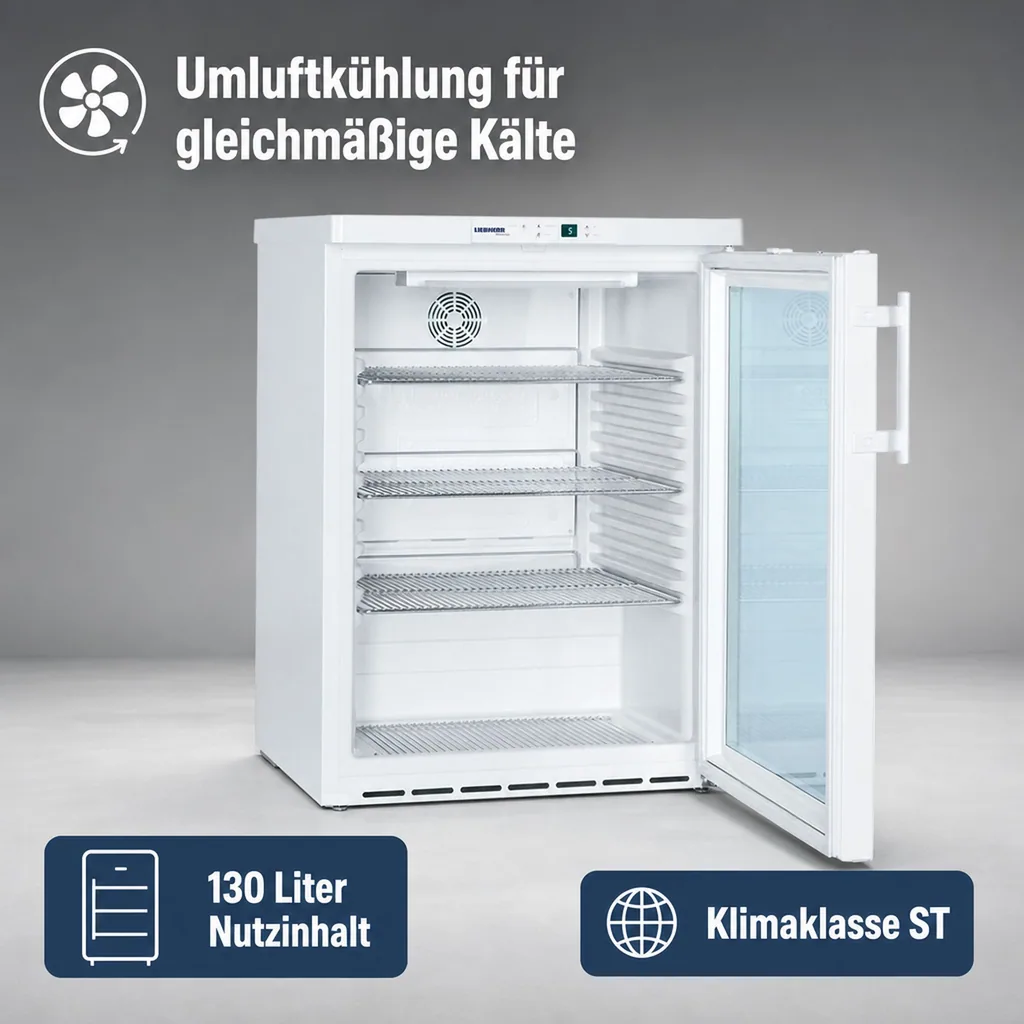 Kühlschrank Liebherr FKUv 1613 weiß, mit Umluftkühlung