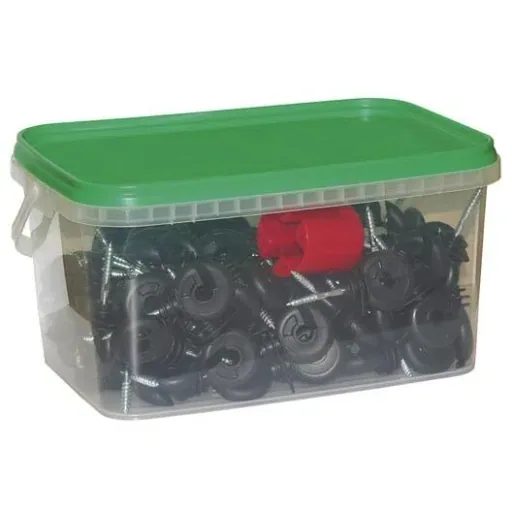 Ring-Isolator M. Doorl. Stützkübel 100 Stück inkl. Einschrauben