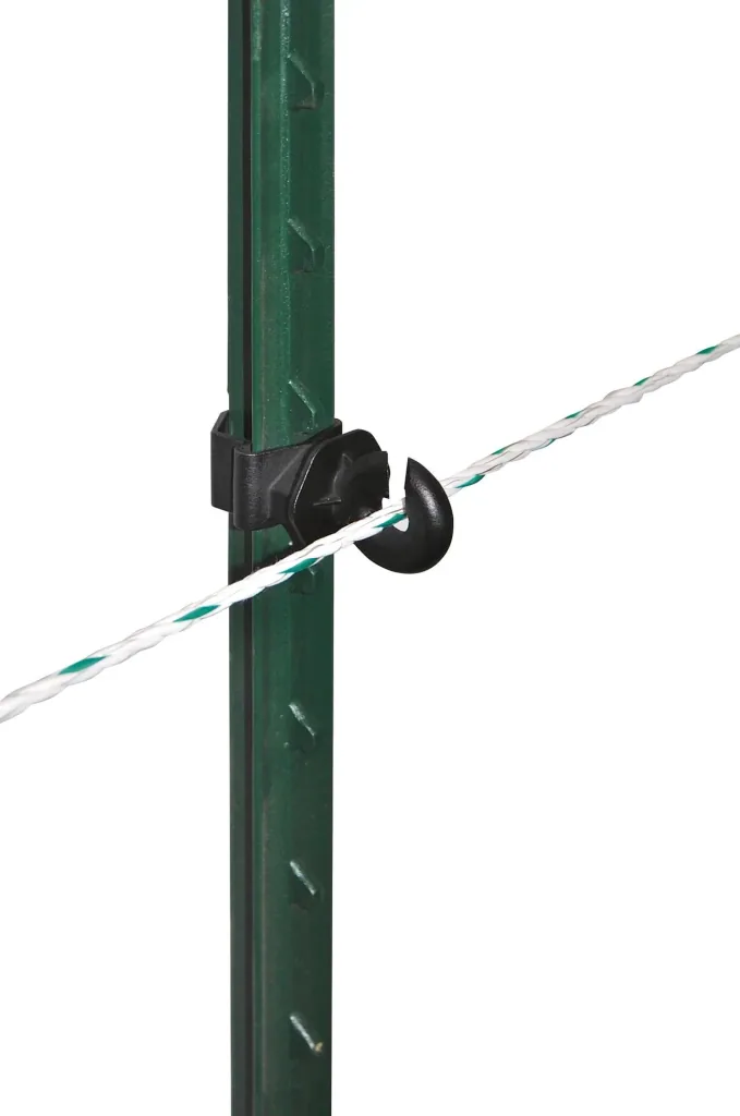 T-Post Ringisolator, schwarz