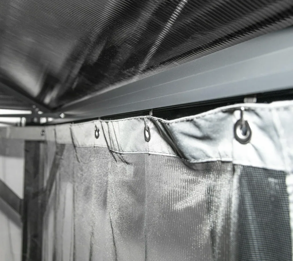 Sojag Pavillon Verona 1014 422,5×298,3×261 cm Anthrazit – Hardtop mit 6-mm-Polycarbonatdach