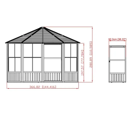 Sojag Pavillon Charleston 12 x 12