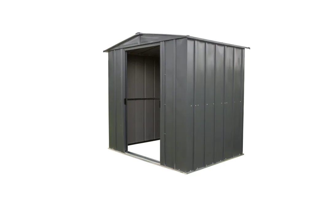Metallgerätehaus, grau, 194x151x190 cm