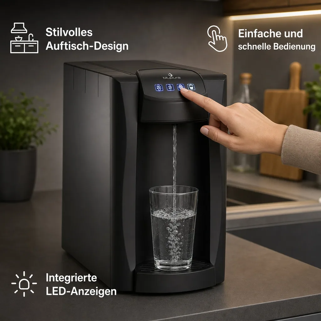 Wassersprudler, Wasserspender, Trinkwassersprudler - Piccola 15 Fizz, Auftisch