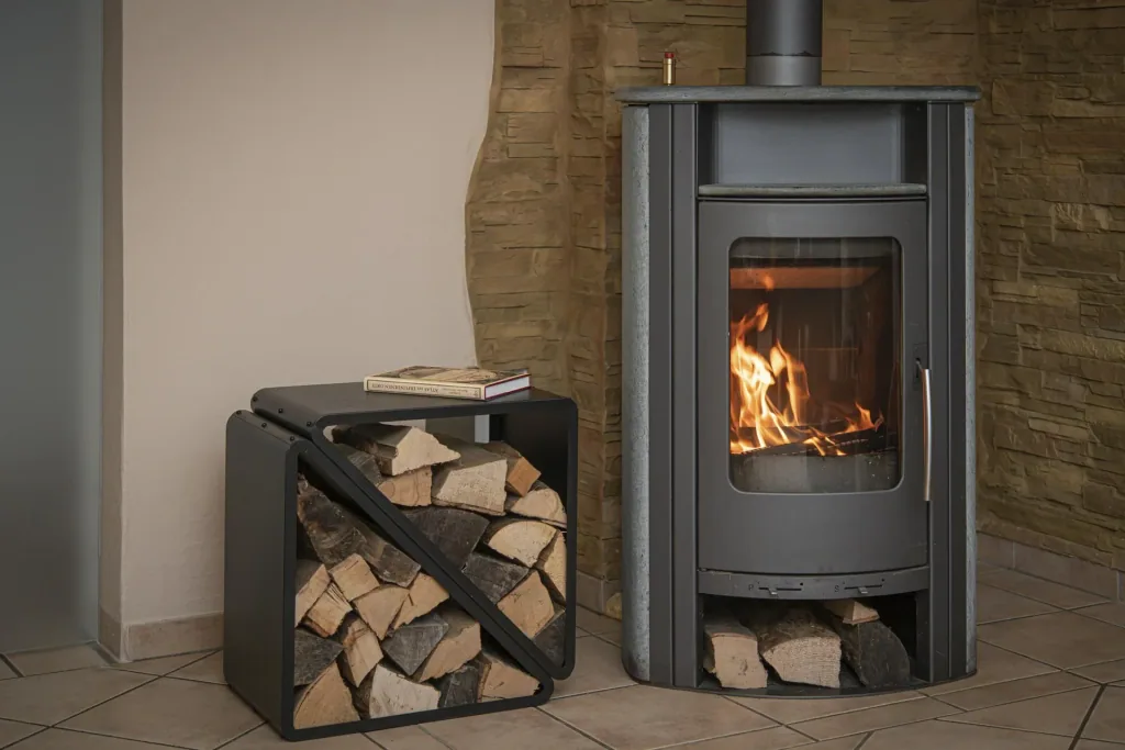 Westmann Kaminholzregal Kaminholzregal 57x35,5x56 cm Schwarz