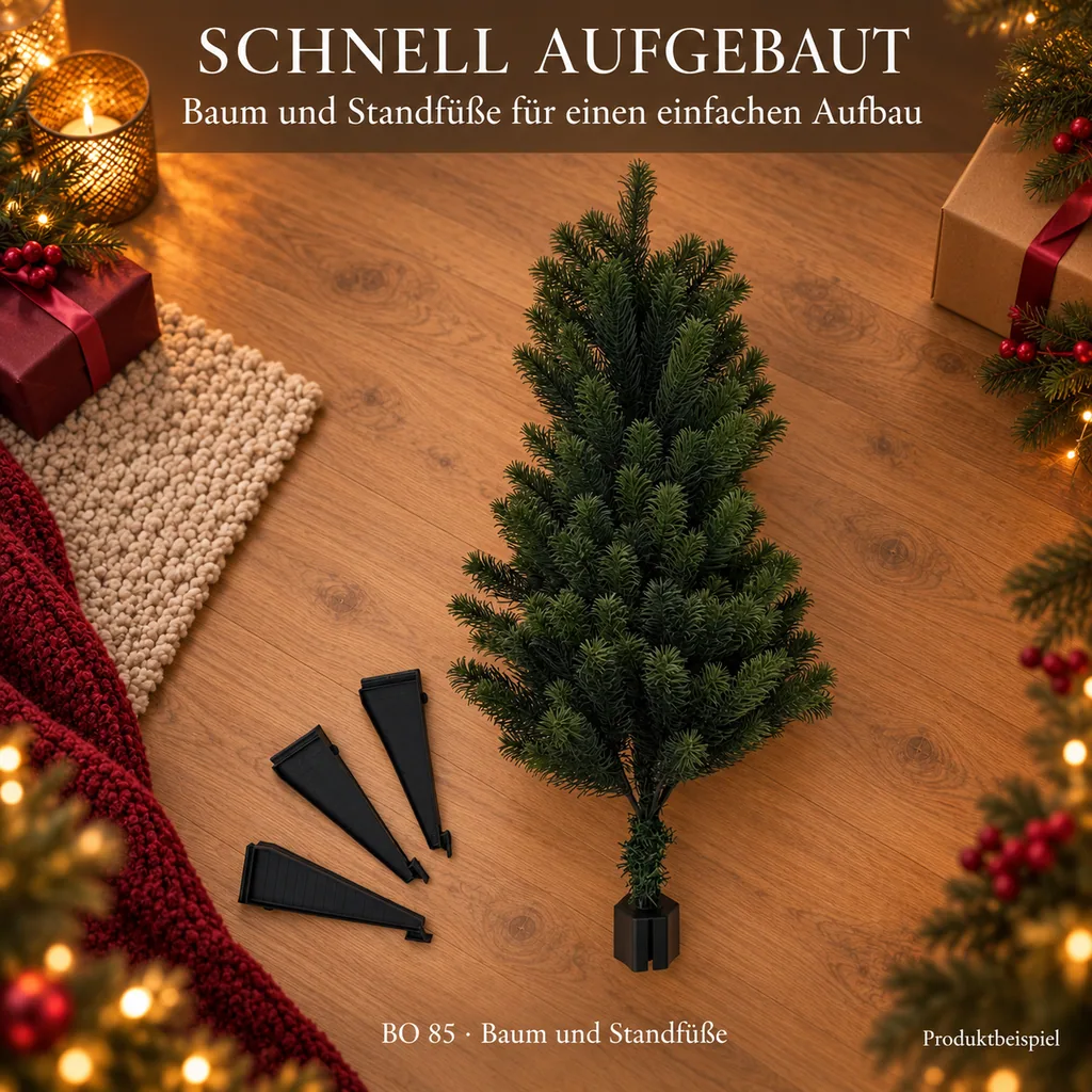 Weihnachtsbaum, 85 cm, inklusive Standfuß