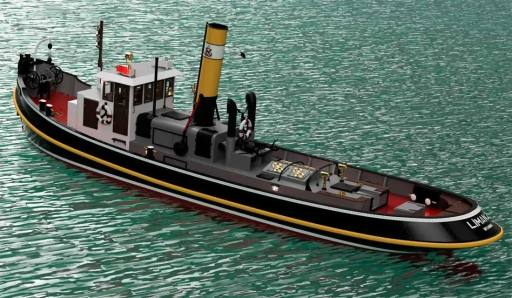 Holzbausatz Liman 2, Historischer Schlepper im Maßstab 1:20