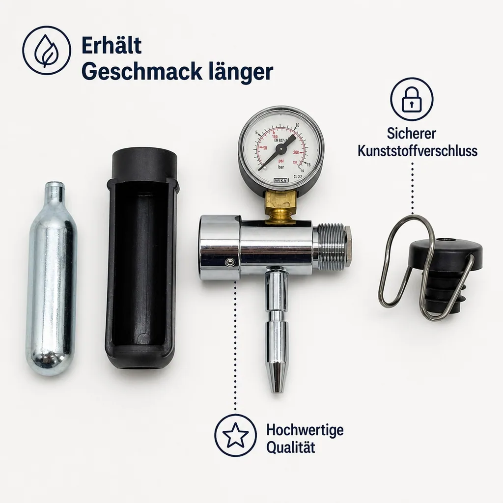 Champagner Protector - Spezialkapsel für länger prickelnden Sekt & Schaumwein
