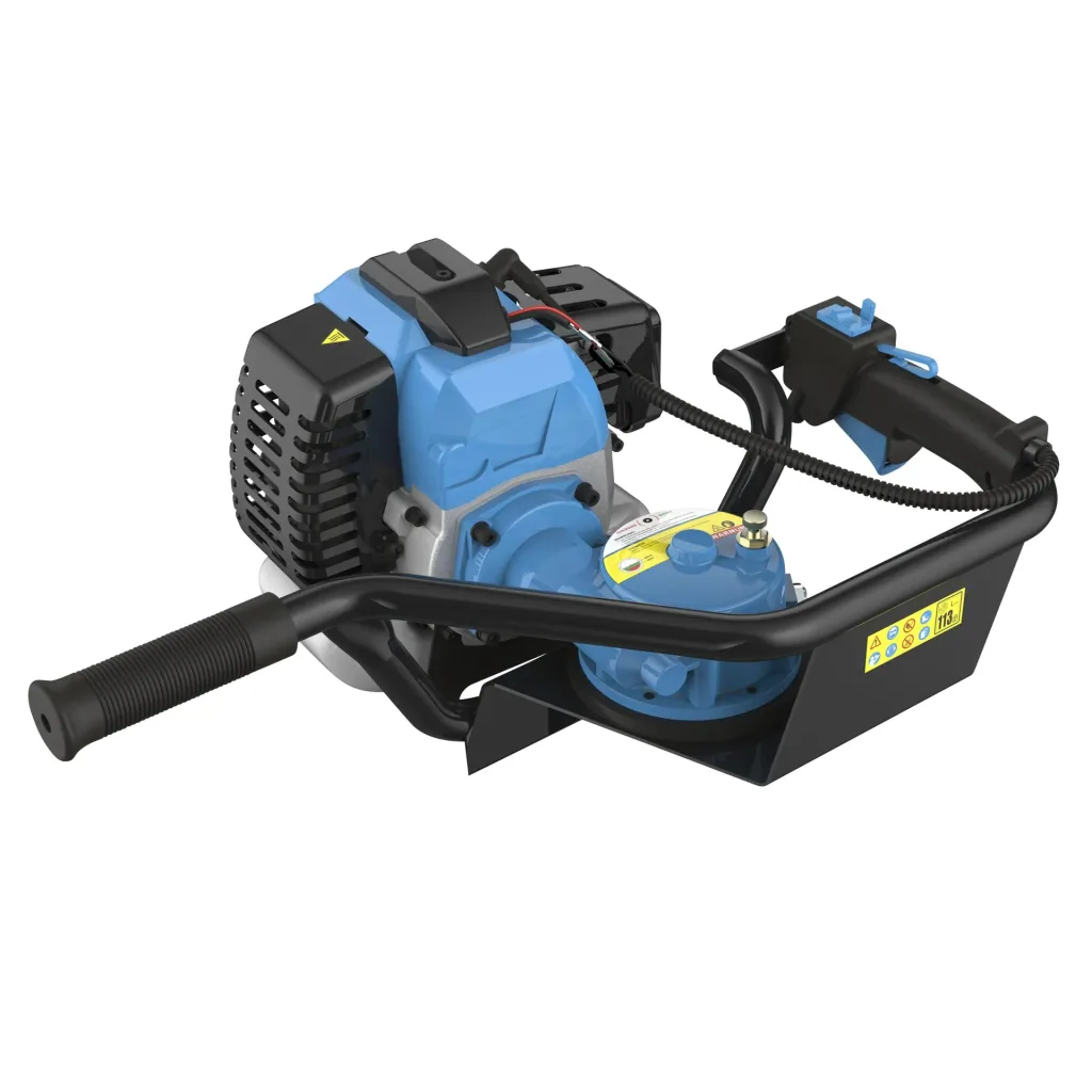 Motor-Erdbohrer „GE 2200“ mit 3 PS! Incl. 3 Bohrer