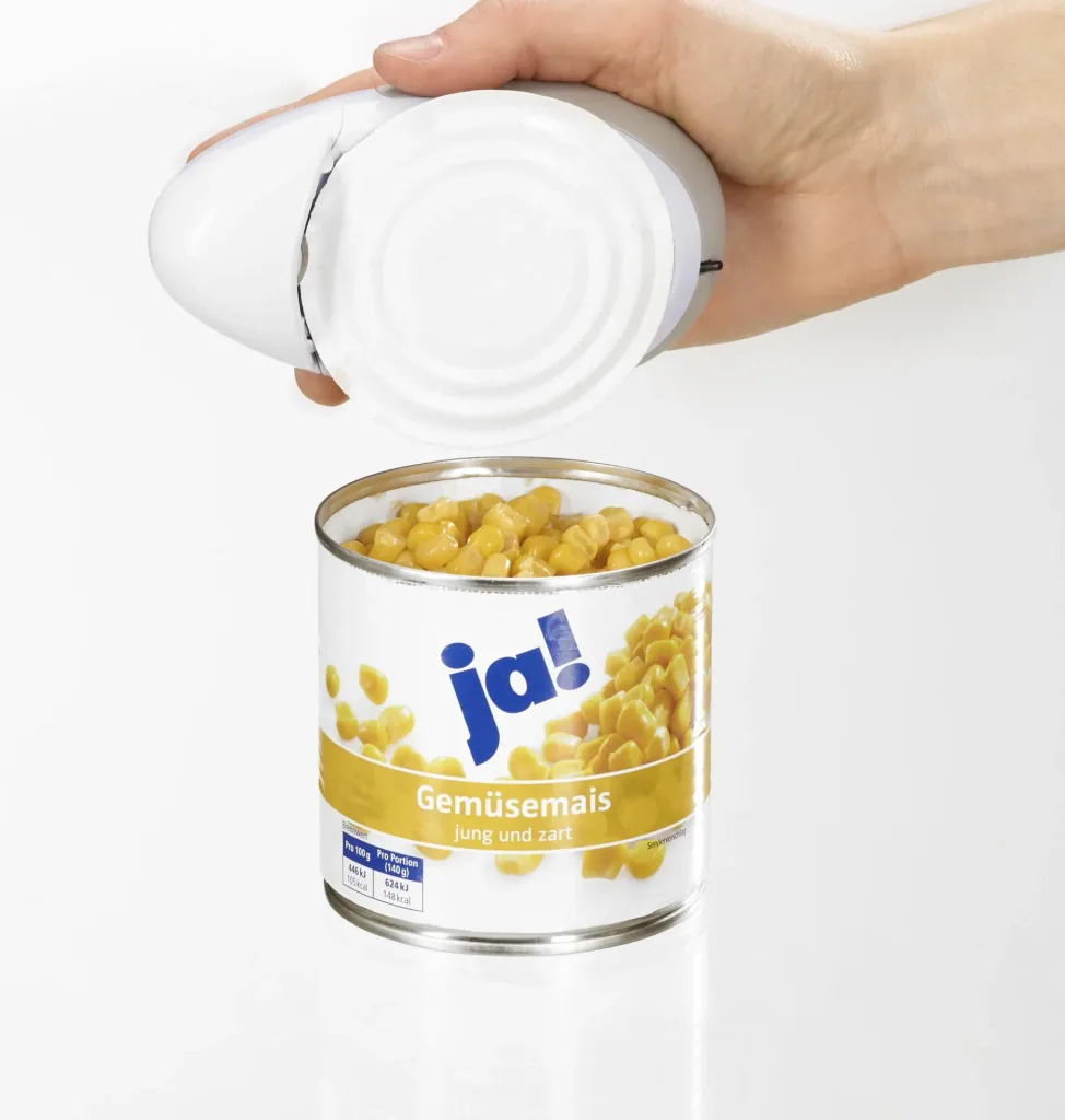 Vollautomatischer Sicherheits-Dosenöffner, Weiß/ Grün