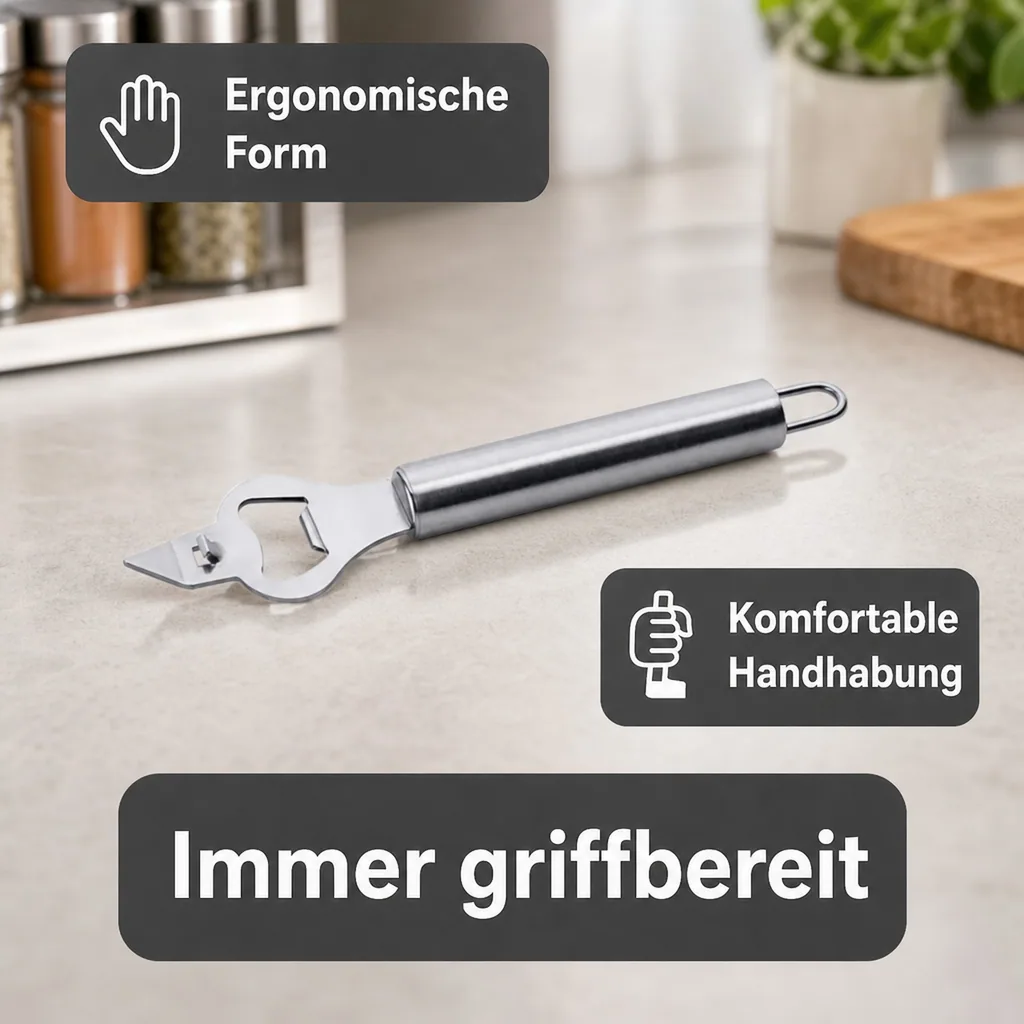 Flaschenöffner, Bieröffner mit Dosenöffner