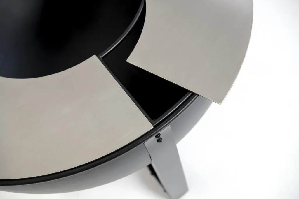 Feuerstelle Premium Grill und Feuerstelle 81x81x62 cm Schwarz