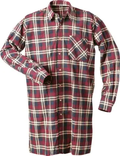 Flanell Arbeitshemd, extralang, Gr. 49/50, farblich sortiert