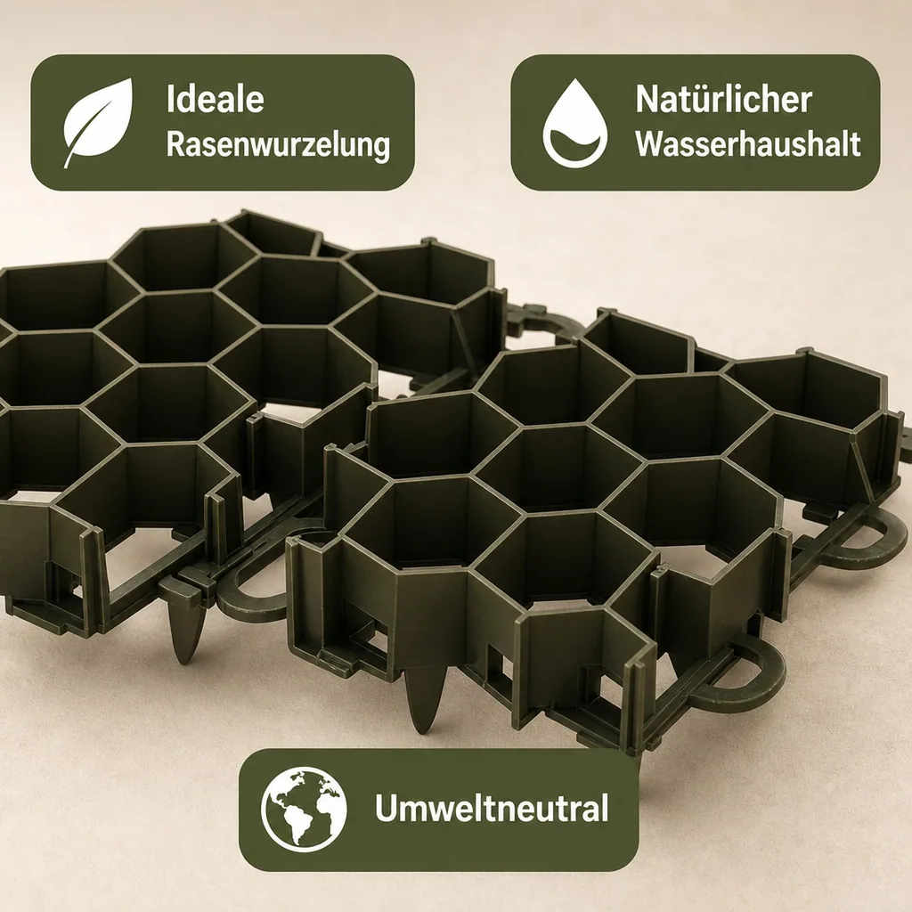 Rasengitter grün RKP1 ca.49,2x49,2x 3,9cm