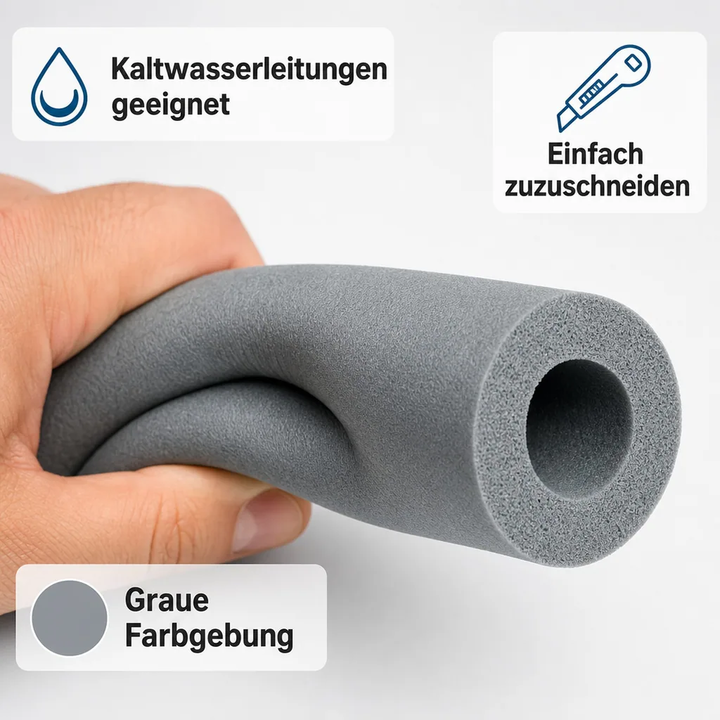 Rohrisolierung, Heizungsrohrisolierung, 89 mm, 2m, Kautschuk, GEG