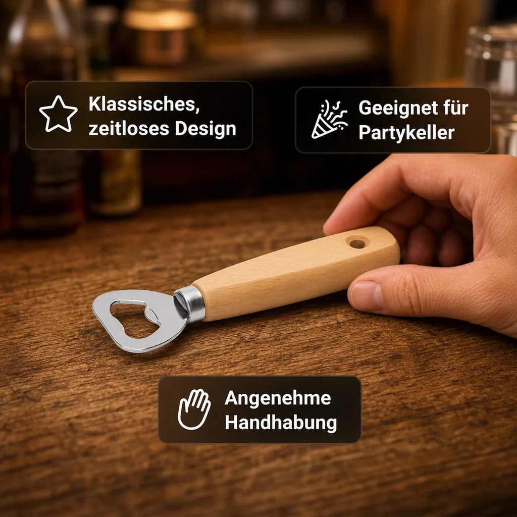 Flaschenöffner mit Aufhängeöse