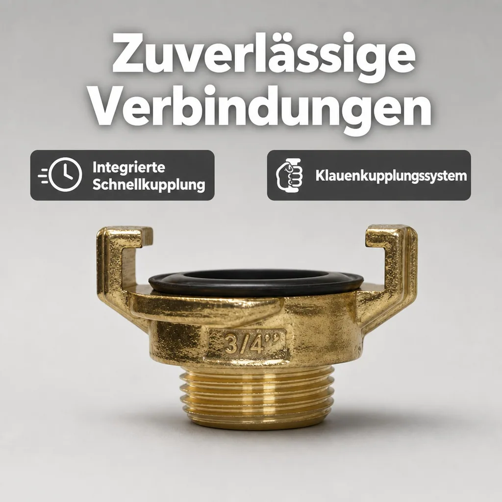 Messing  Gewindestück 3/4" Aussengewinde