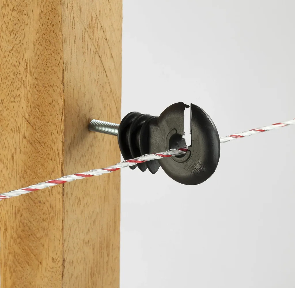 Ringisolatoren, metrisch, M6 x 80 mm für Rohrpfähle, 25 Stück