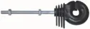 Ringisolatoren, metrisch, M6 x 80 mm für Rohrpfähle, 25 Stück