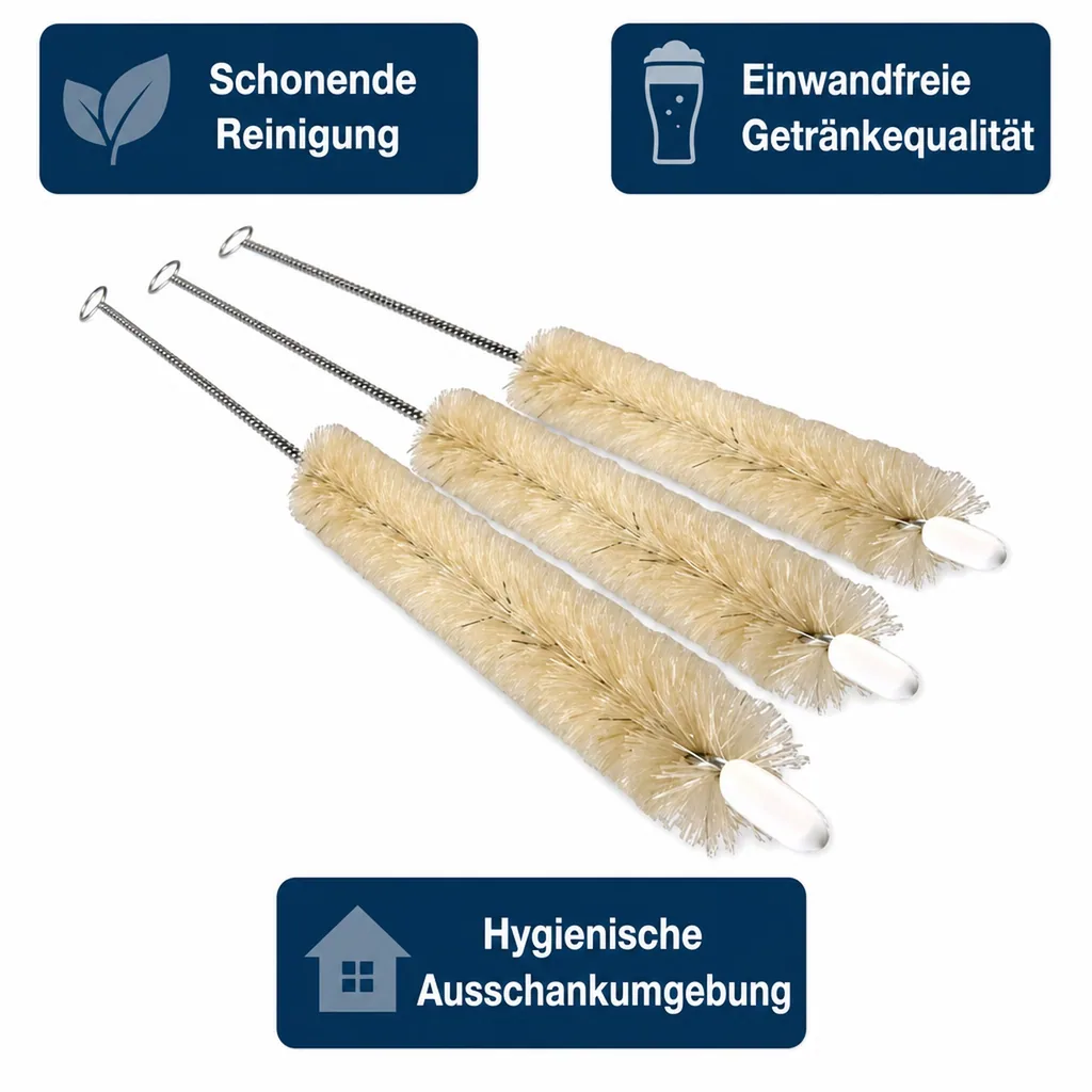Reinigungsbürste, Putzbürste für Schankhahn, Zapfhahn, Bierhahn, Größe: für NW 10mm