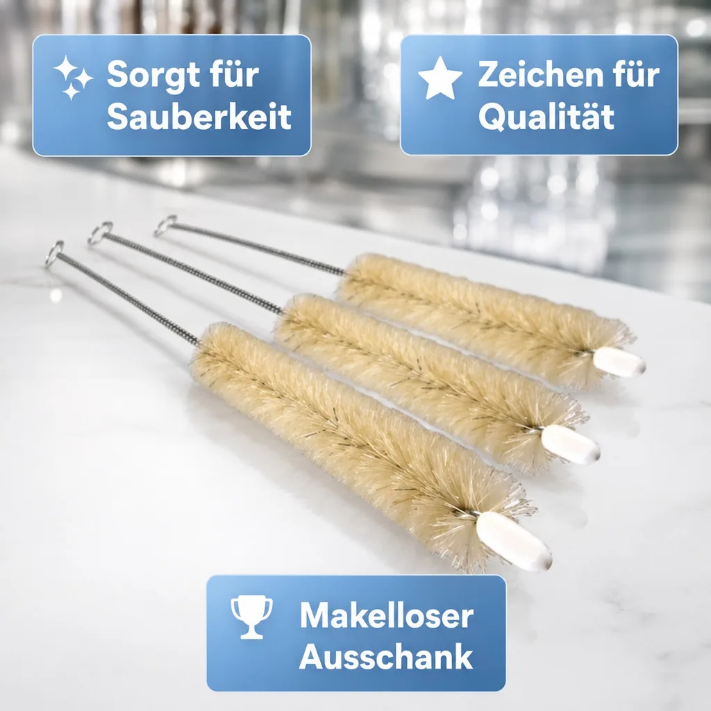 Reinigungsbürste, Putzbürste für Schankhahn, Zapfhahn, Bierhahn, Größe: für NW 10mm