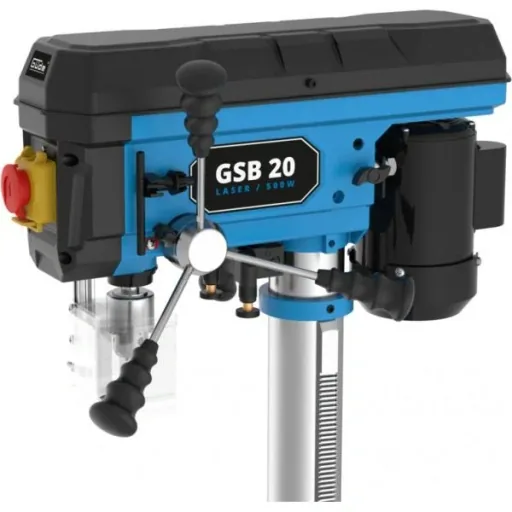 Säulenbohrmaschine Xtra Long GSB 20 mit Laser und Schräge 500W