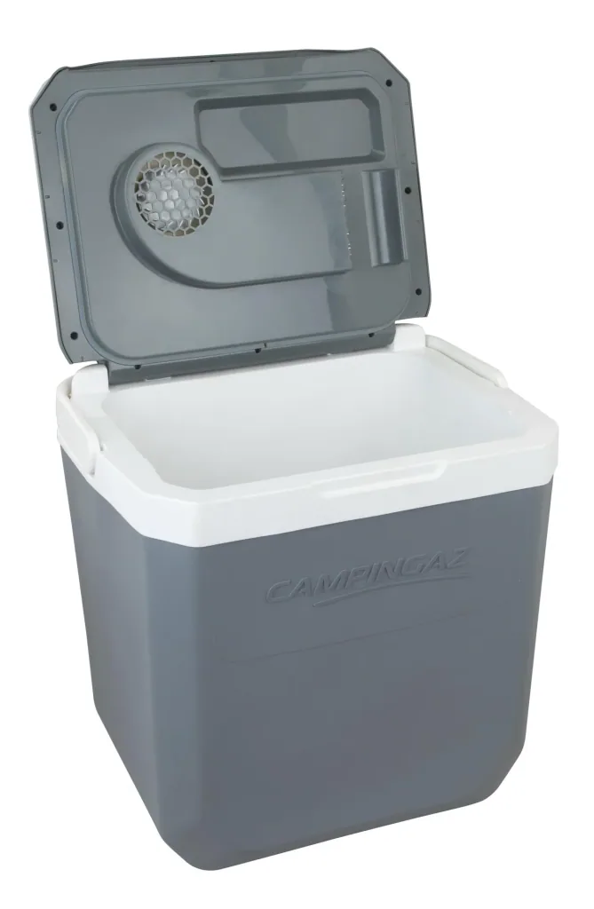 Powerbox  Plus 28L  Thermoelektrische Kühlbox mit 28L Fassungsvermögen, antimikrobielle Innenwände, 12 V Stecker