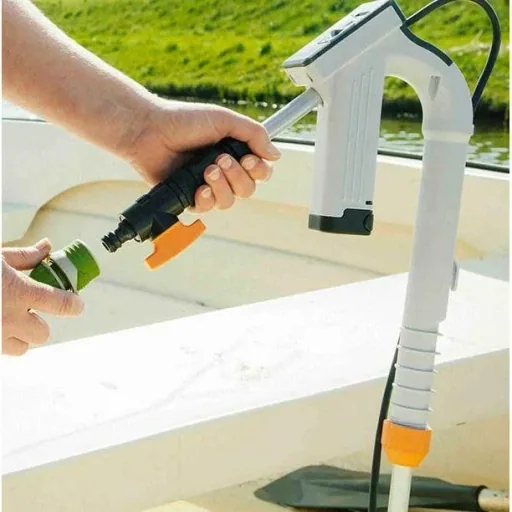 12V ACCU-WATERPOMP 1500 L/Stunde inklusive 1 Akku, Ladegerät und Halterung