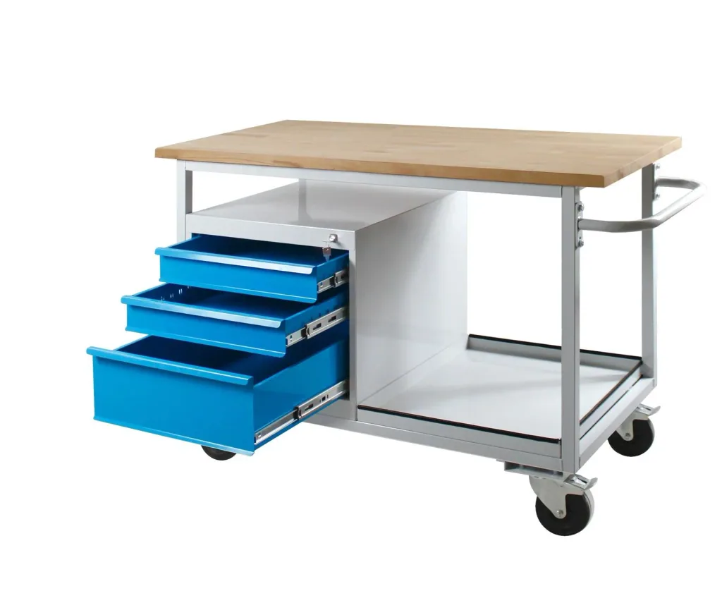 Mobile Werkbank "Eko" mit 3 Schubladen