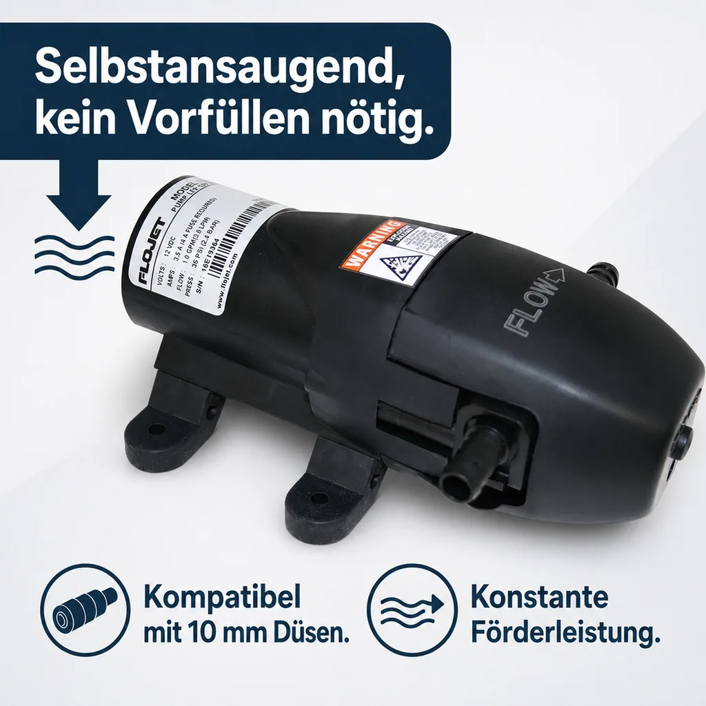 Selbstansaugende Elektrische Pumpe - Flojet BAG IN BOX