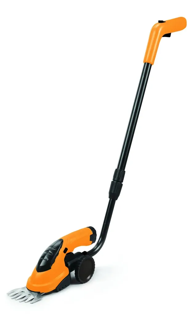 Akku Gras und Strauchschere 3,6 V Li-Ion inklusive Fahrstock und Radsatz