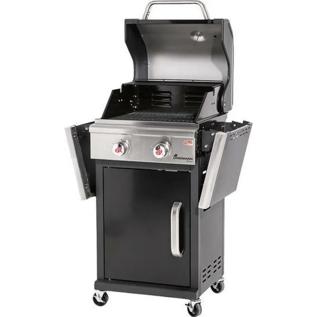 Triton 2.0 black gas BBQ - Gasgrill - Barbecue - klappbare Arbeitsfläche - geeignet für 8 Personen