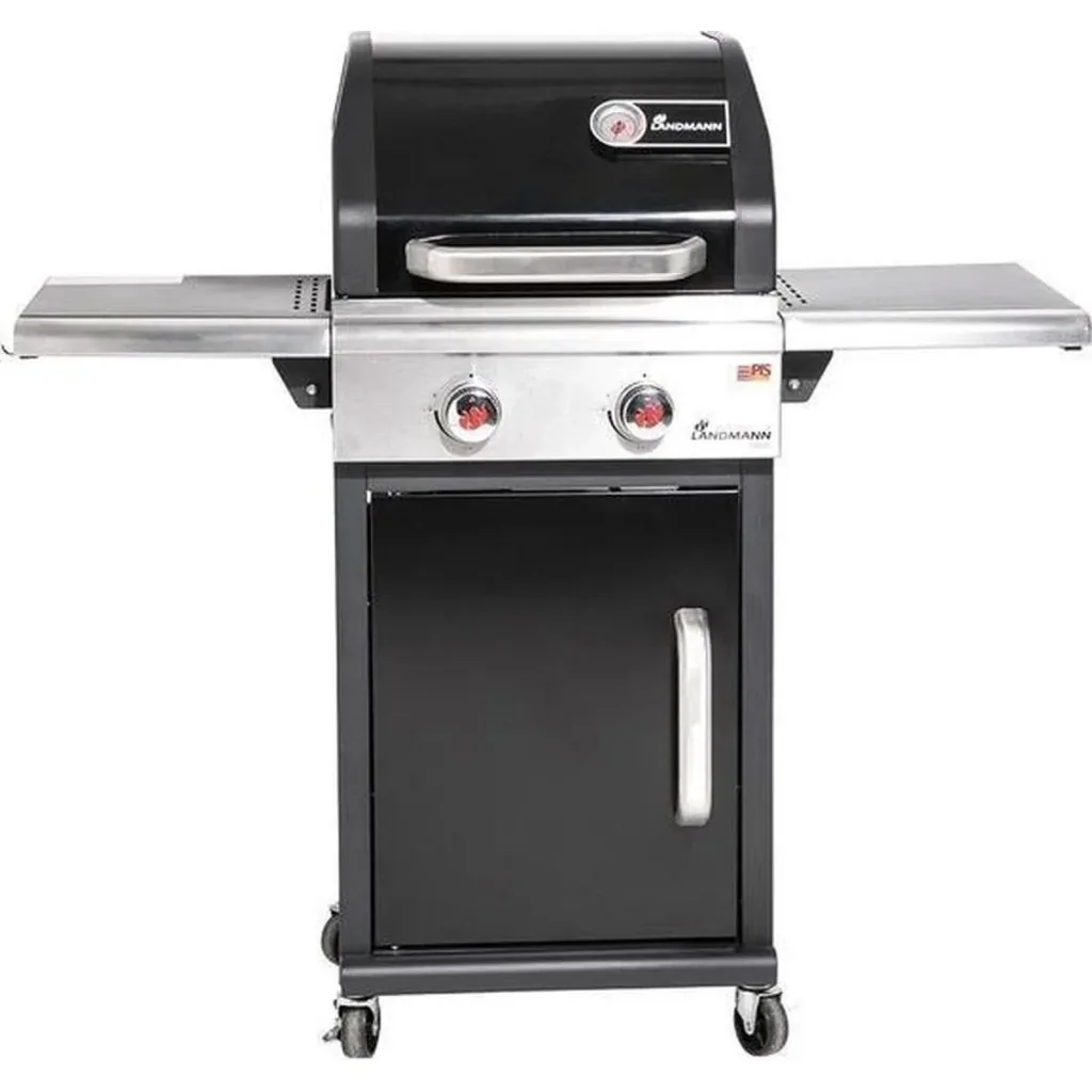 Triton 2.0 black gas BBQ - Gasgrill - Barbecue - klappbare Arbeitsfläche - geeignet für 8 Personen