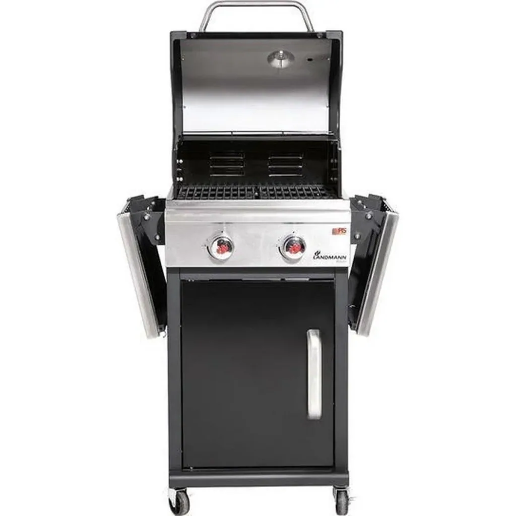 Triton 2.0 black gas BBQ - Gasgrill - Barbecue - klappbare Arbeitsfläche - geeignet für 8 Personen
