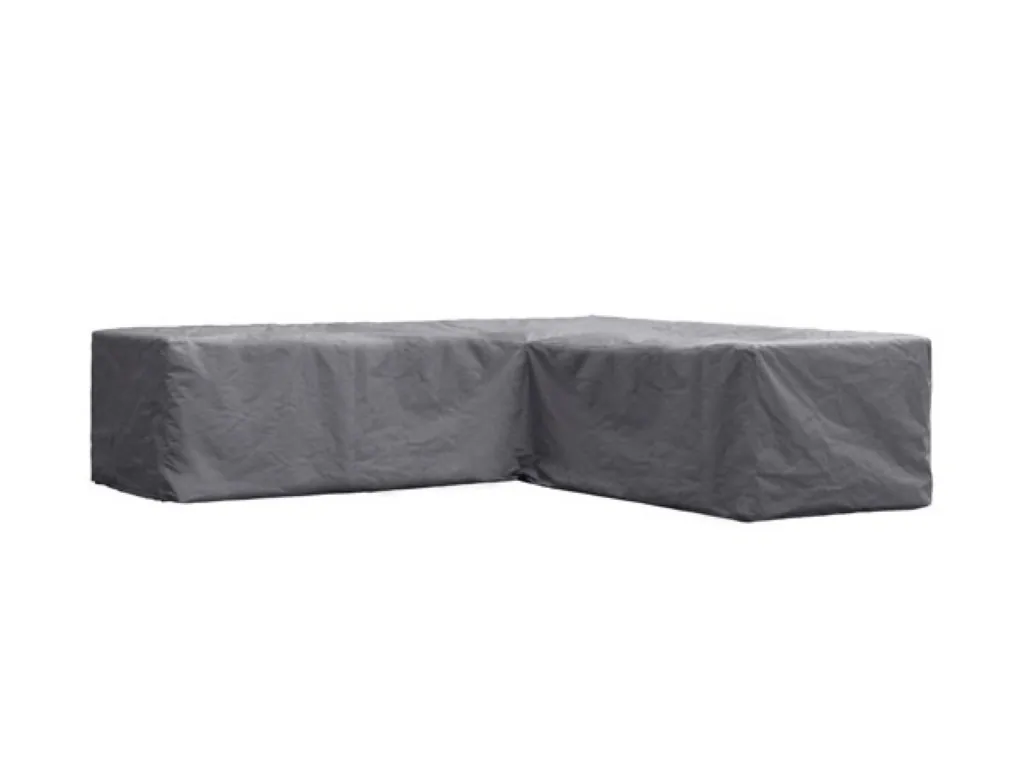 L-förmige Gartenmöbel-Abdeckung 215 x 215 x 70 cm, wasserdicht und UV-beständig, Ecksofa-Abdeckung gegen Regen und Schmutz, grau