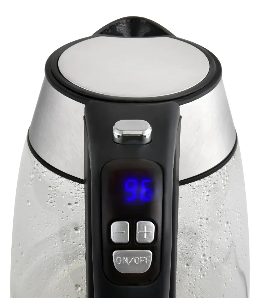 Glas-Wasserkocher mit digitaler Temperatursteuerung