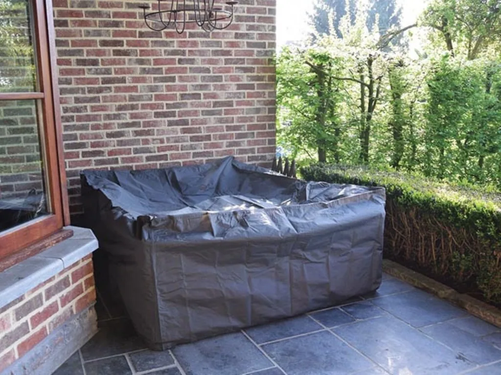Rechteckige Gartenmöbel-Abdeckung 300 x 300 x 75 cm, wasser- und UV-beständig, langlebiger Schutz für Outdoor-Möbel vor Regen und Schmutz, ideal für große Lounge- und Essgruppen