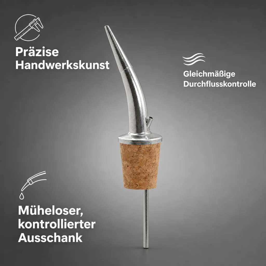Ausgießer für Flaschen (0,7-1,0 l), HORN Metall, 31,5 mm