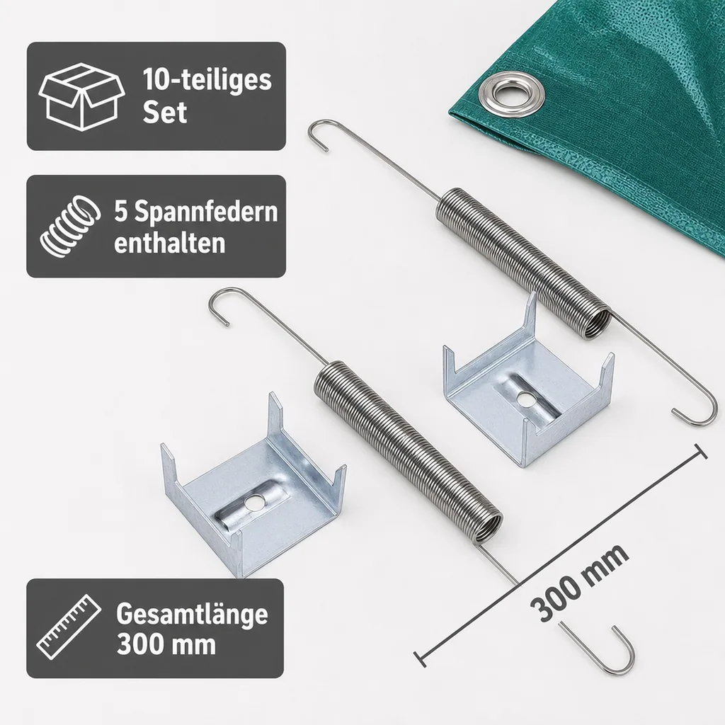 Befestigungsset 10-teilig für Abdeckplanen